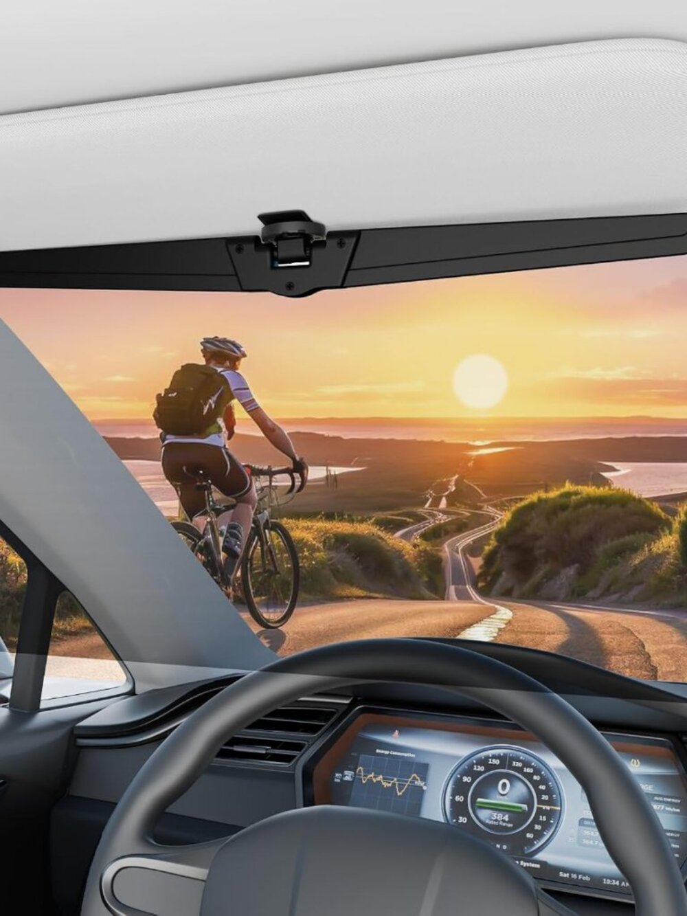 Sun Visor Extender for Cars, Polarized Car Visor Extender Sun Blocker UV400, Adj